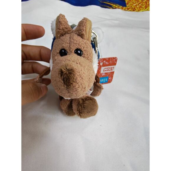 NICI wolf doll In sheepskin mini pendant keychain plush doll school bag pendant - Picture 2 of 3